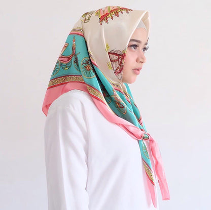 Big Square Scarf Fashion Simulation Silk Scarf