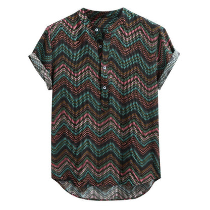 Fashion silk lace-up shirt