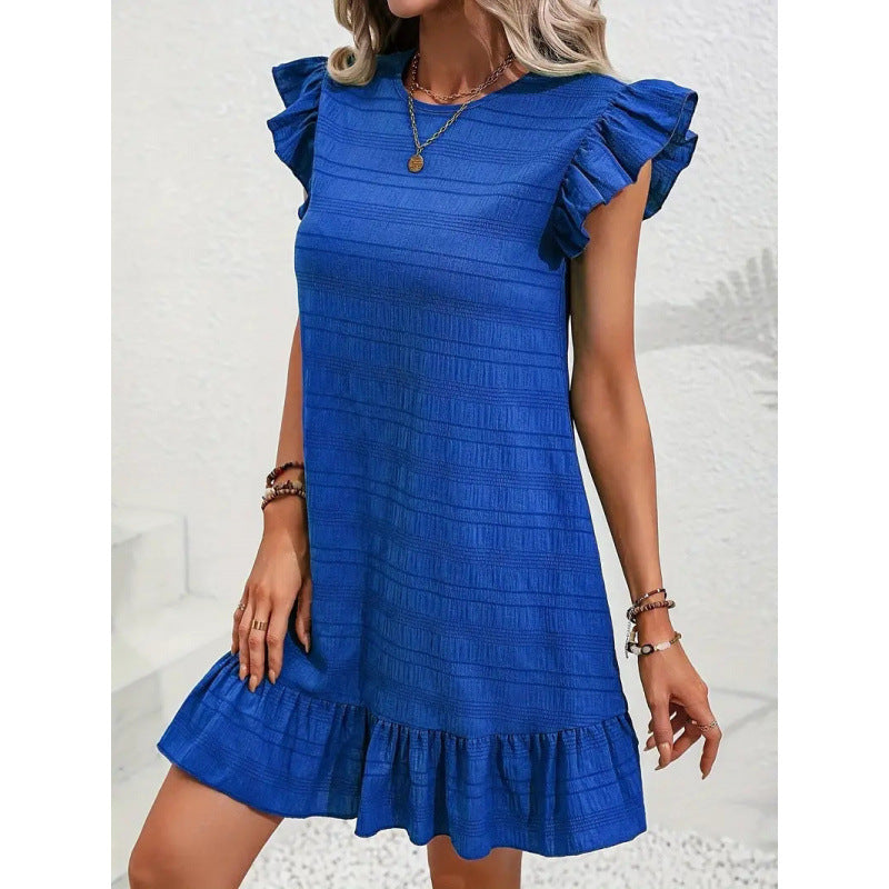 LunaFlow Ruffle Dress