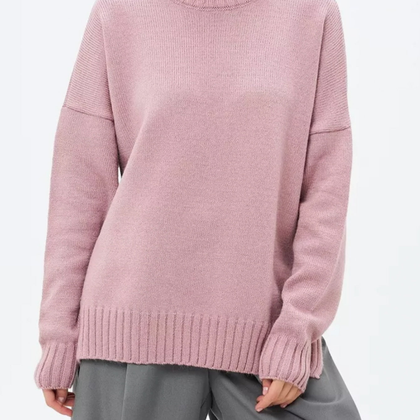 ThreadNest Half Turtleneck Sweater