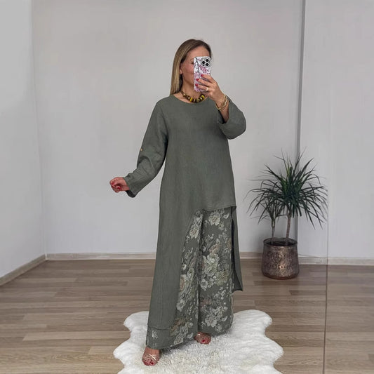 Harbor Dune Cotton-Linen Set