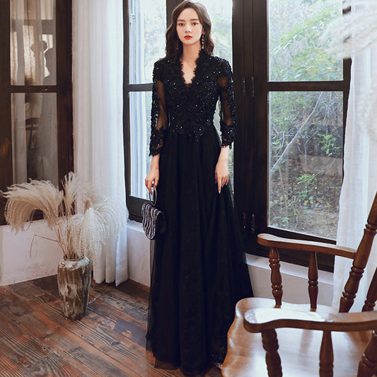 The Obsidian Fleur Gown