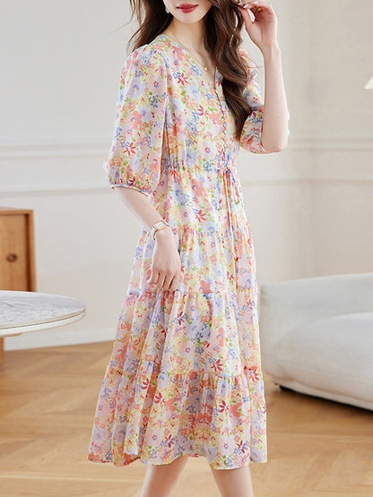 BloomCinch Dress