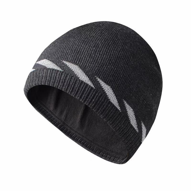Reflective silk knitted hat