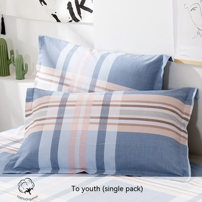 Fashion Simple Printed Cotton Pillowcase
