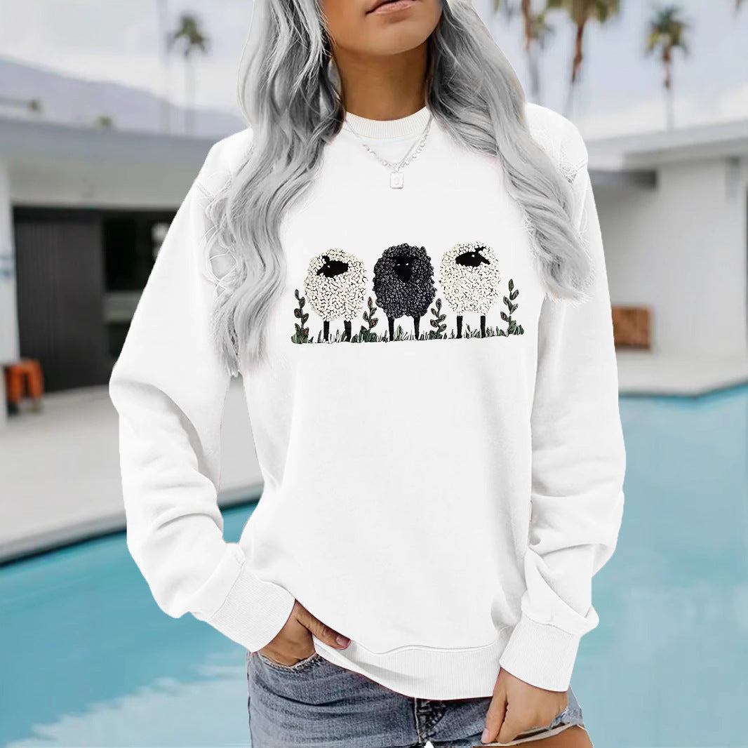 LuxeEase Printed Cashmere Pullover