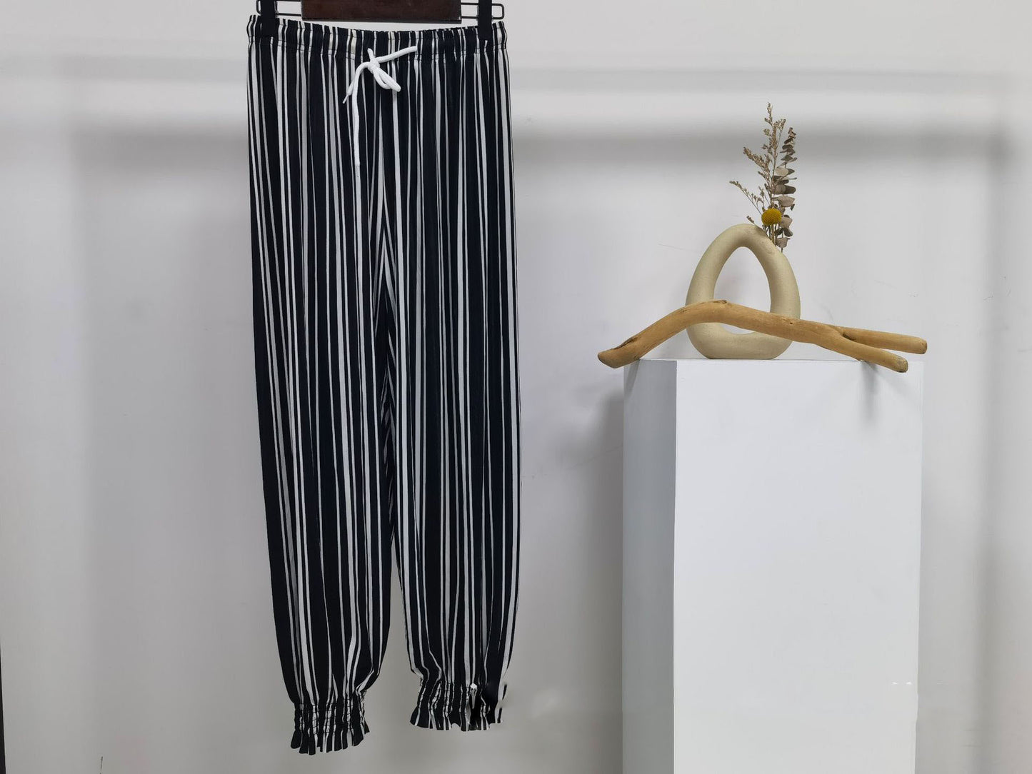 Icy Silk Loose Drawstring High Waist Bloomers