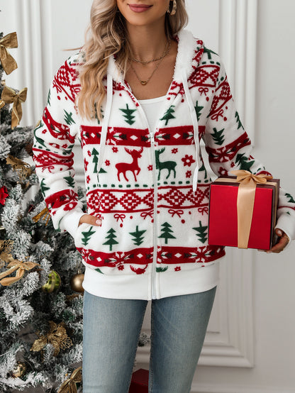 HollySnow Plush Cardigan