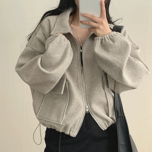 UrbanEase Drawstring Short Coat
