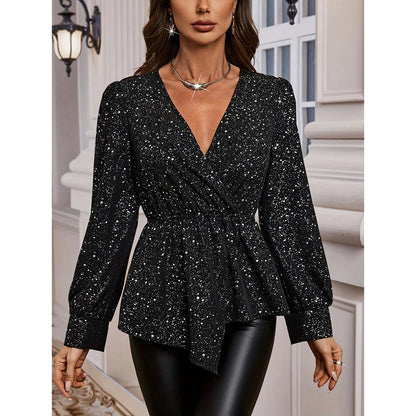 LustraGleam Asymmetrical Party Top