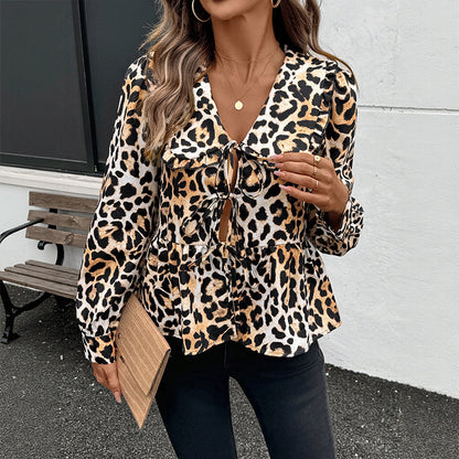 Savanna Belle Lace-Up Blouse