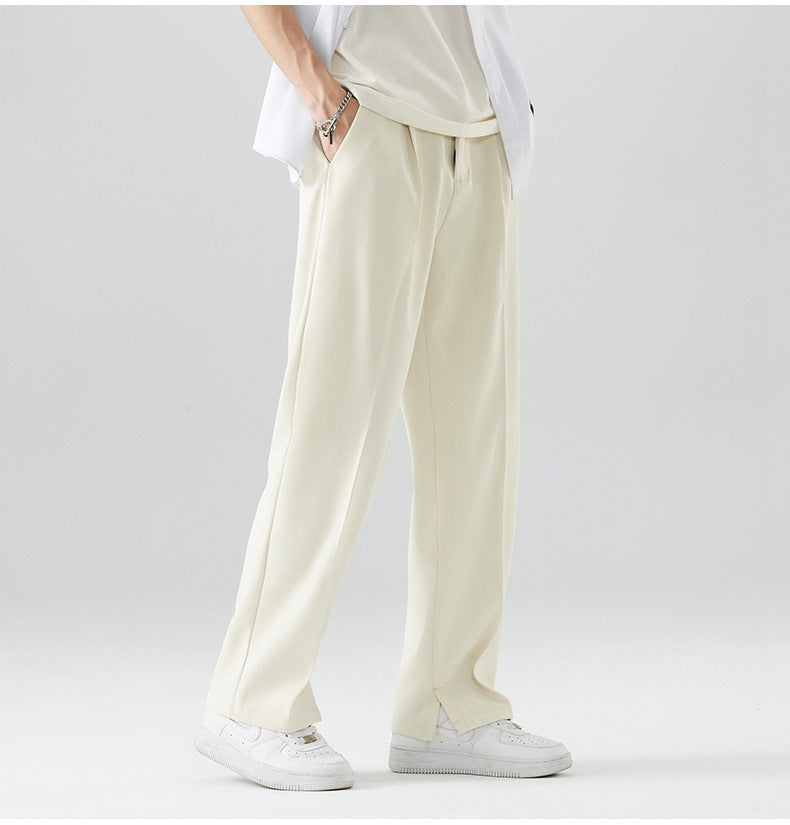 Men's Ice Silk Cool Casual Draping Suit Pants