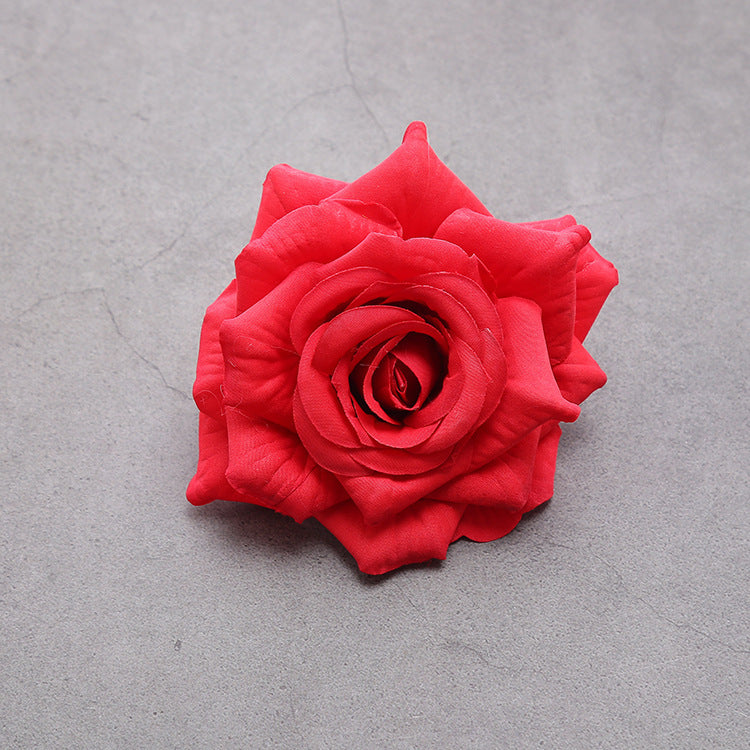 Cloth Silk Diy Material High-grade Simulation Curling Rose
