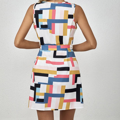Solara Check Off-Shoulder Dress