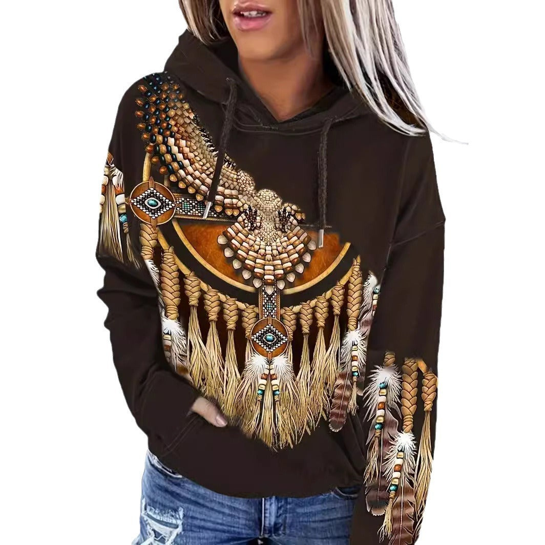 TribalEase Ethnic Hoodie