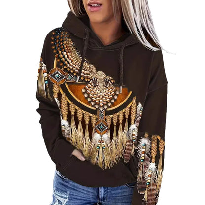TribalEase Ethnic Hoodie