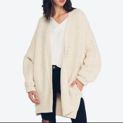 CozyVerve Split Knit Cardigan