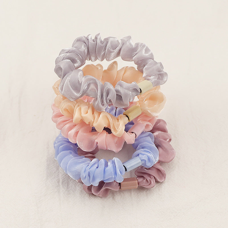 Puff Silk Pearlescent Hair Rope Refreshing Girl