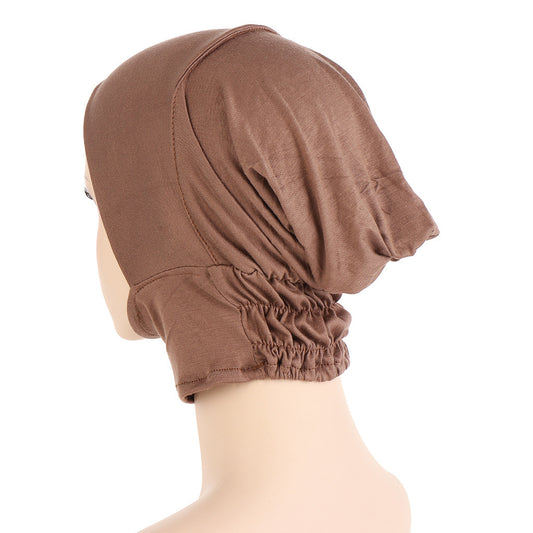 Solid Color Elastic Silk Cotton Four Season Pullover Hat