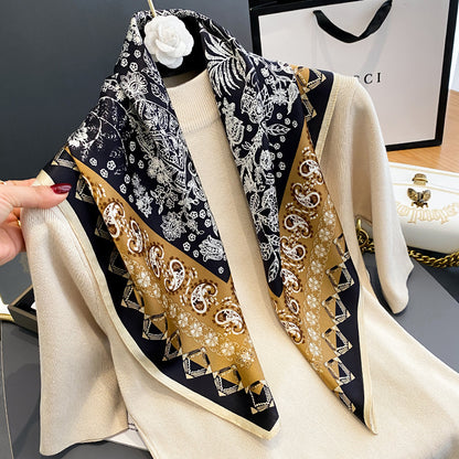 Silk Square Scar Decorative Collar Neck Guard