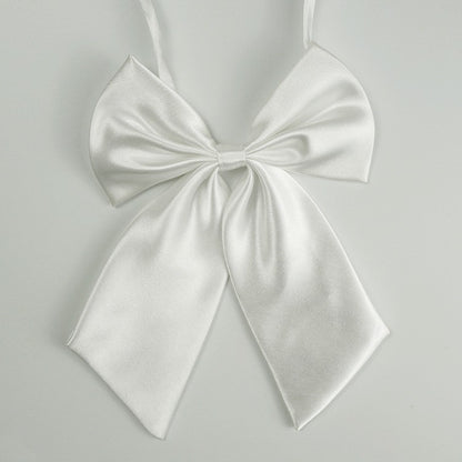 Bow Tie Solid Color Striped Women's Silk-like Professional Bow