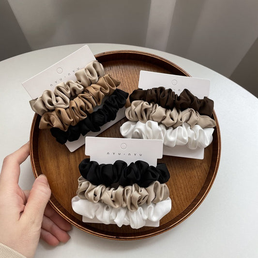 Elegant Silky Satin Simple French Hairtie