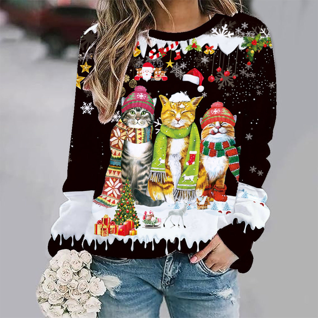 FestiveFeline™ Holiday Charm Sweatshirt