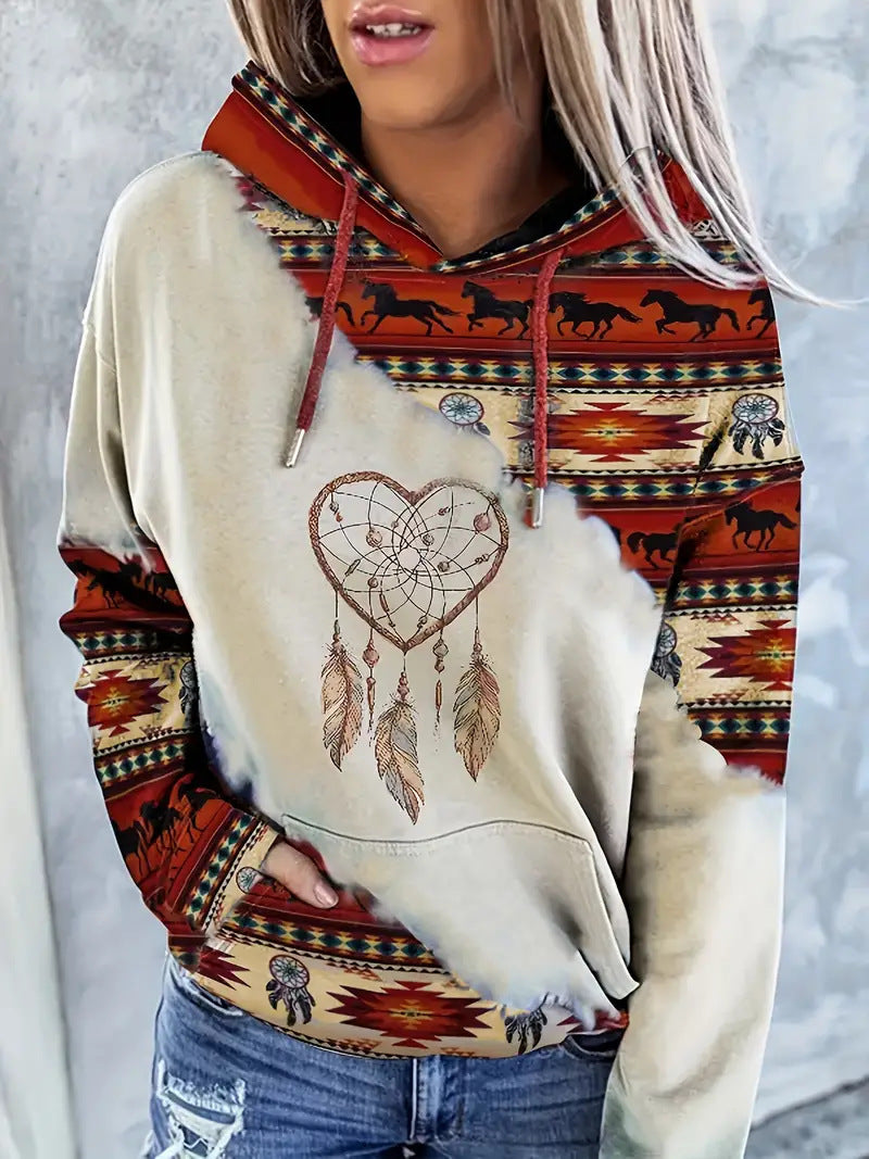 TribalEase Ethnic Hoodie