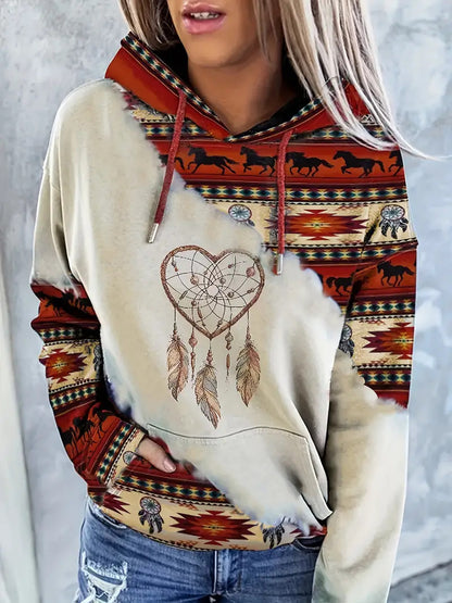 TribalEase Ethnic Hoodie