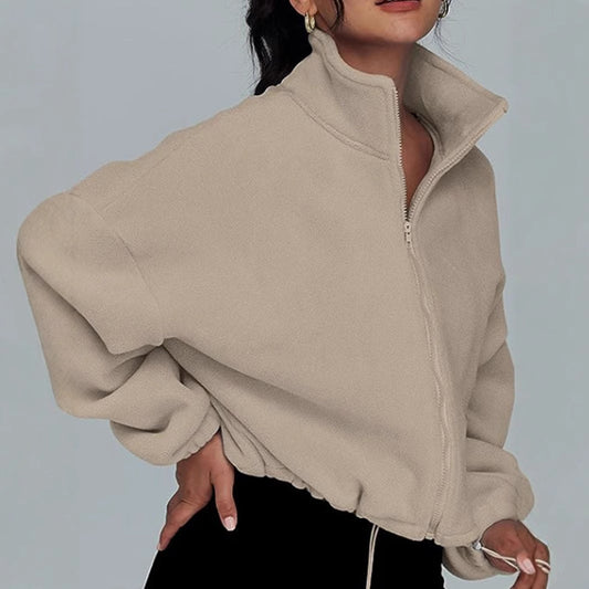: EaseLuxe Zip Cardigan
