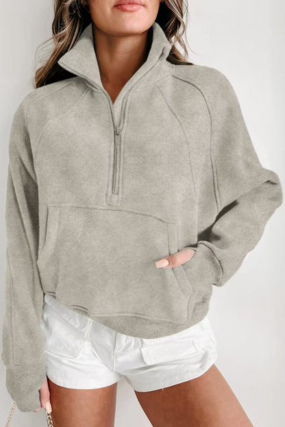 UrbanEase Stand Collar Hoodie