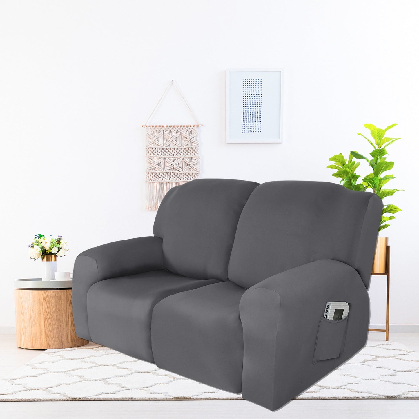 Household Milk Silk Recliner Sofa Cover