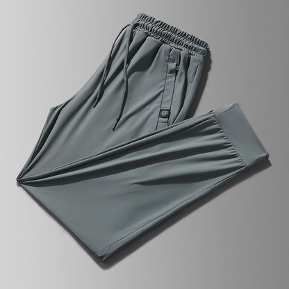 Men's Ice Silk Leggings Casual Long Pants