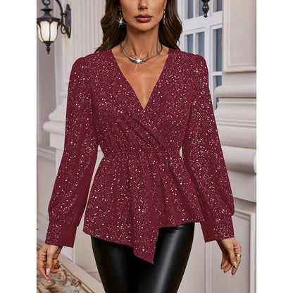 LustraGleam Asymmetrical Party Top
