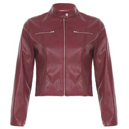SleekEdge PU Leather Jacket