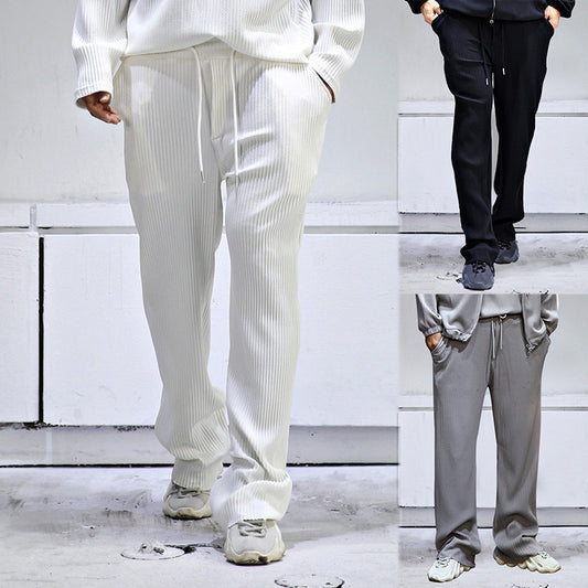 Ice Silk Vertical Pants Men's Loose Sports Casual