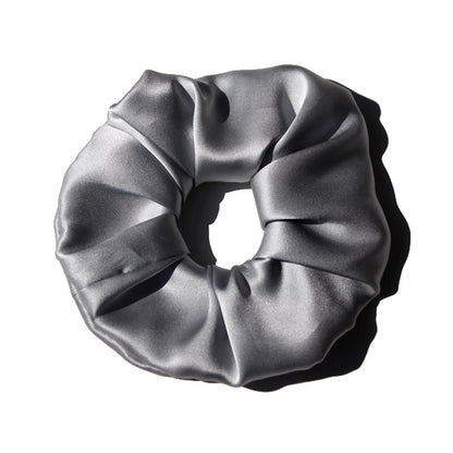 Silk Large Intestine Circle Head Flower Silk Hair Rope Satin