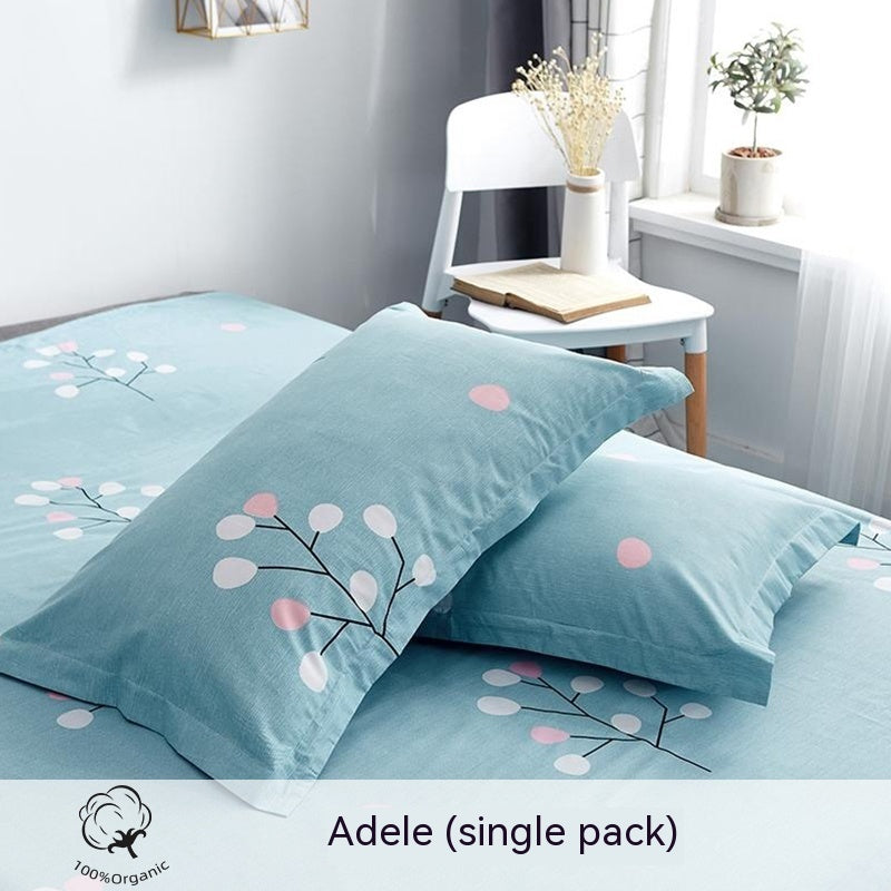 Fashion Simple Printed Cotton Pillowcase