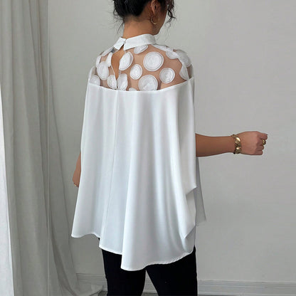 : BreezeAura Mesh Off-Shoulder Top