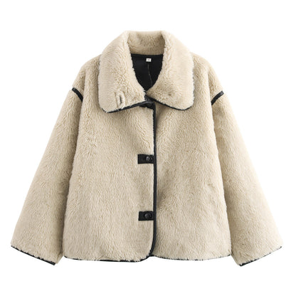 LuxeEmbrace Plush Coat