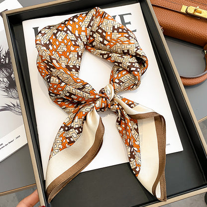 Silk Square Scar Decorative Collar Neck Guard