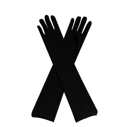Ladies Fashion Milk Silk Stretch Gloves