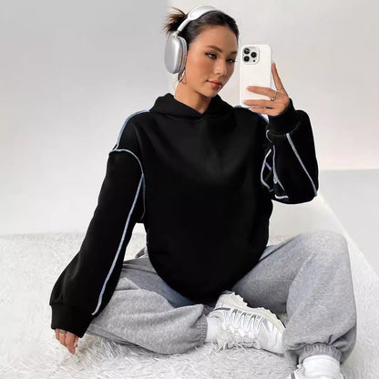 StyleMingle Patchwork Hoodie