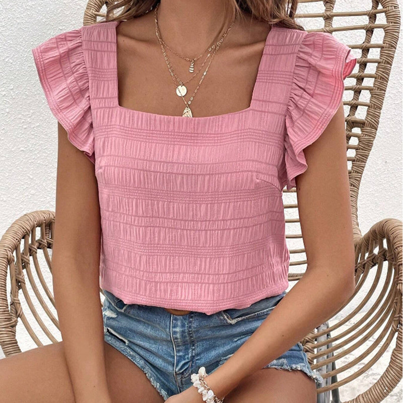 Solavie Ruffle Charm Top