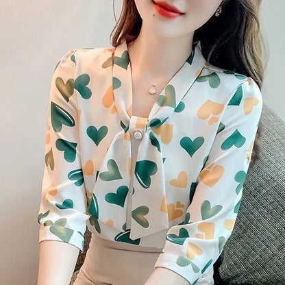 Seraphina VeilPrint Blouse