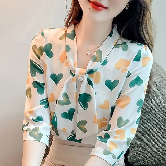 Seraphina VeilPrint Blouse