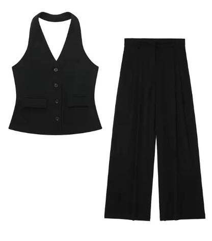 LinenLuxe Waistcoat Vest