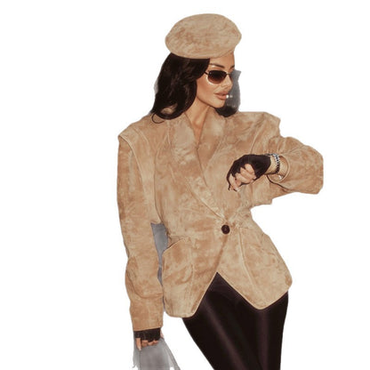 VeluForm™ Sculpted Suede Jacket