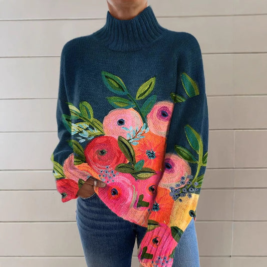 : VividDimension 3D Turtleneck Sweater
