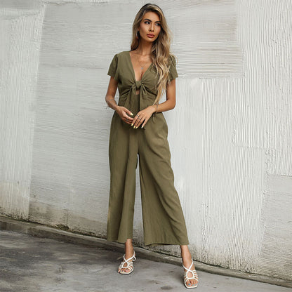 Valencia Vibe Cropped Jumpsuit